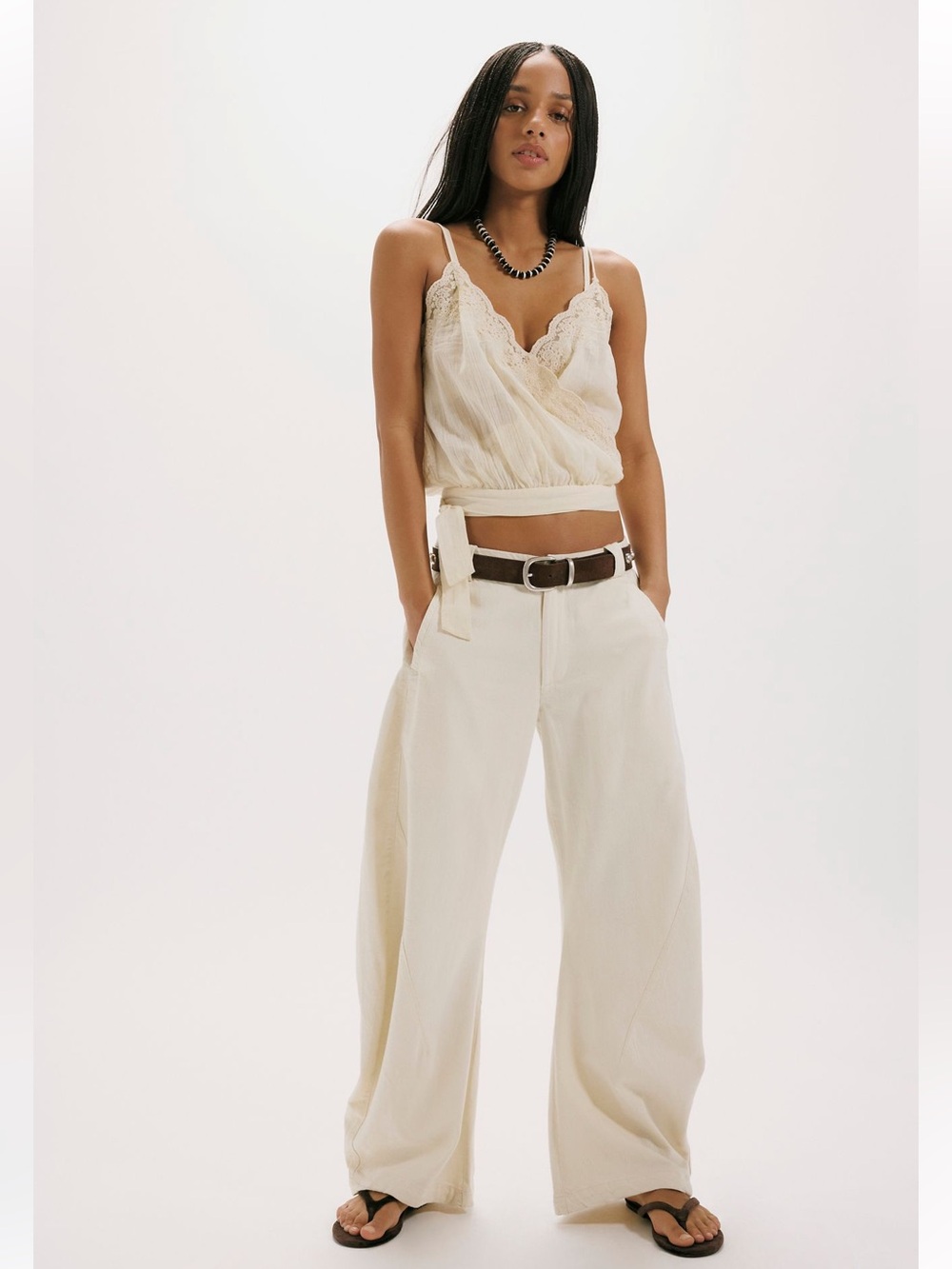 NWT FREE PEOPLES WE THE FREE SPOTLIGHT BARREL CHINO TROUSERS